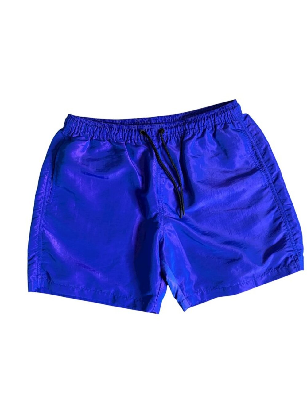 Chubbies Swim Trunks Mens Size Large Blue Purple Iridescent Board Shorts Beach